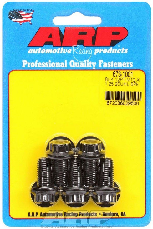 Arp Bolt Kit 12Pt 5Pk 10Mm X 1.25 X 20Mm 673-1001