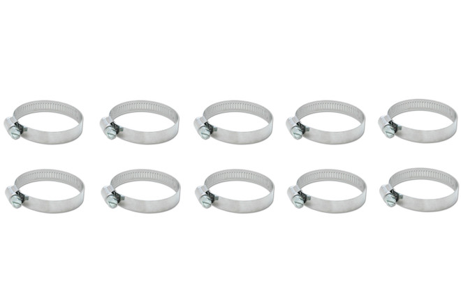 Vibrant Performance S.S. Worm Gear Clamps 4.05In To 5.0In 10 Pack 12157