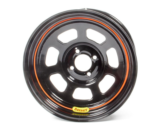 Bassett Wheel 15X7 4X100Mm D- Hole 4In Bs Black 57Sh4