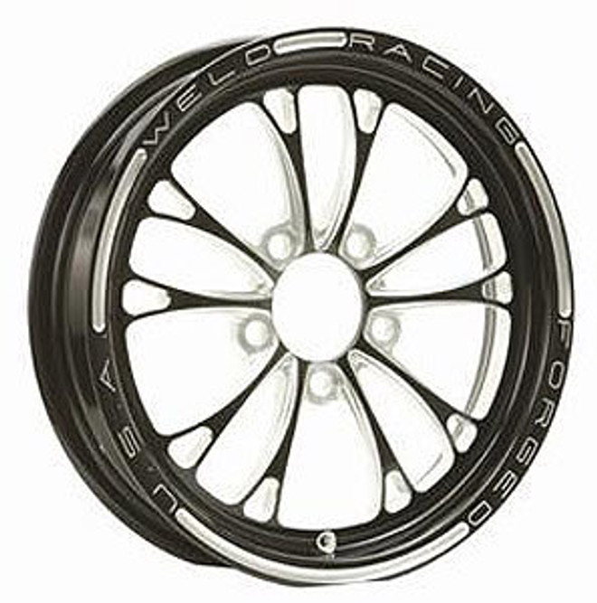 Weld Racing V-Series Frnt Drag Wheel Blk 15X3.5 5X4.75Bc 1.75 84B-15274