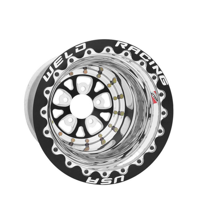 Weld Racing V-Series Drag Wheel Blk 15X14 5X4.75 Bc 5.0 Bs 84B-514280Cb