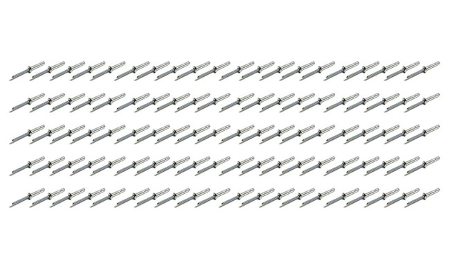 Fivestar Small Head Rivet Silver 100Pc 3/16In Long Shank 816A-100S Fivestar Small Head Rivet Silver 100Pc 3/16In Long Shank 816A-100S