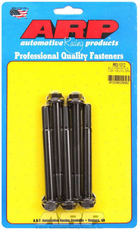 Arp Bolt Kit - 6Pt. (5) 10Mm X 1.25 X 100Mm 663-1012 Arp Bolt Kit - 6Pt. (5) 10Mm X 1.25 X 100Mm 663-1012