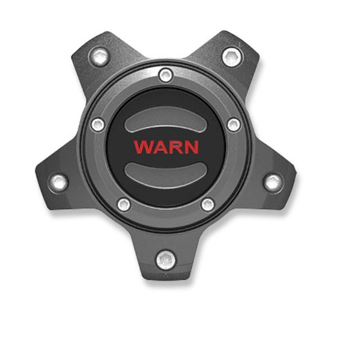 Warn Center Cap Gunmetal With Red Warn 106684