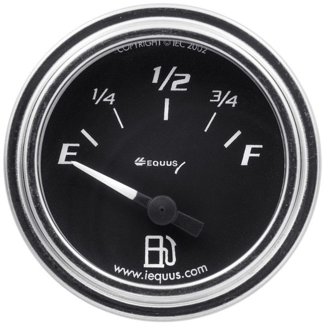 Equus 2.0 Dia Fuel Level Gauge Chrome E7362