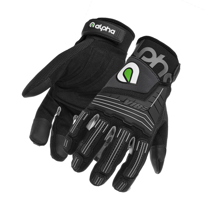 Alpha Gloves Vibe Impact Black Large Ag03-01-L