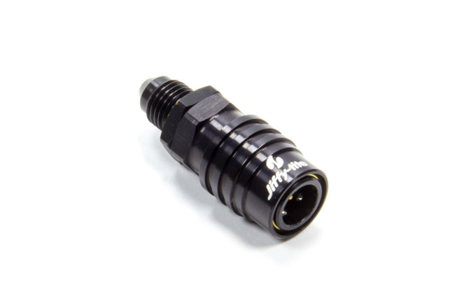 Jiffy-Tite Q/R #4 Male Str To #4 Socket Valved Black 21404J