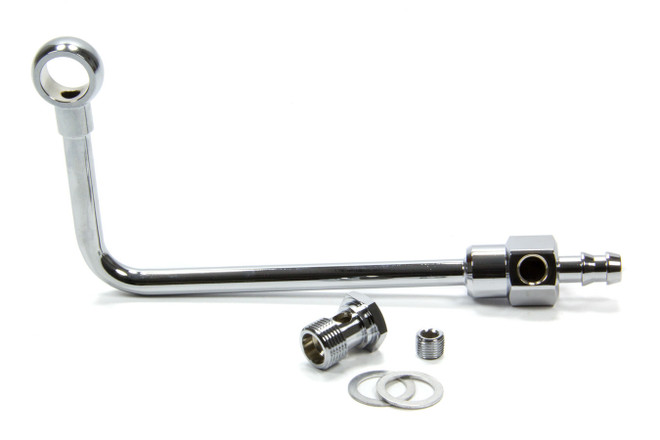 Edelbrock Chrome Fuel Line For Eps Carb. 8126