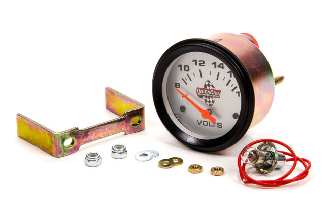 Quickcar Racing Products Voltmeter Gauge 2-5/8In 611-6007 Quickcar Racing Products Voltmeter Gauge 2-5/8In 611-6007