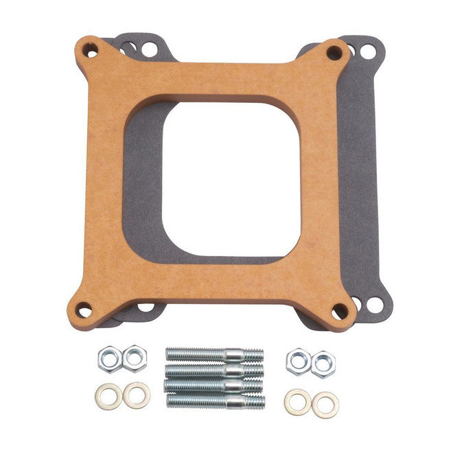 Edelbrock Carburetor Spacer - 1/2 Thick - Wood 8724 Edelbrock Carburetor Spacer - 1/2 Thick - Wood 8724