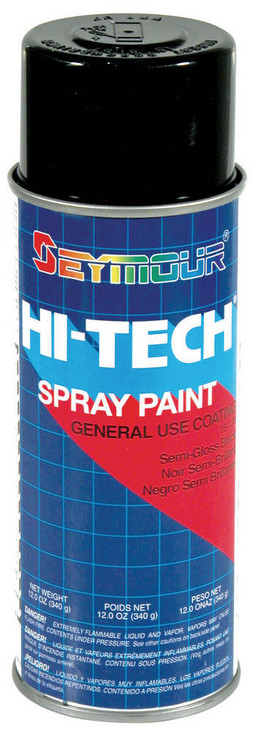 Seymour Paint Hi-Tech Enamels Semi- Gloss Black Paint 16-139
