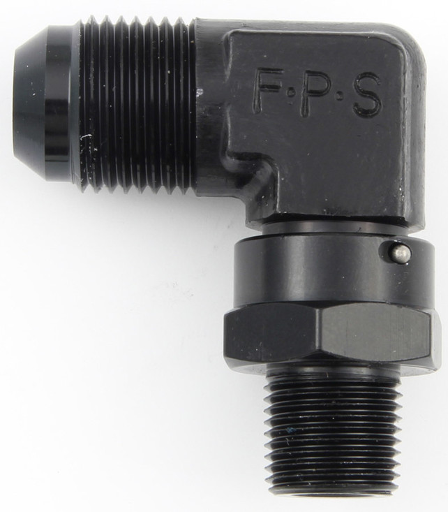 Fragola #12 X 1/2 Mpt 90 Deg Swivel Adapter Black 499113-Bl Fragola #12 X 1/2 Mpt 90 Deg Swivel Adapter Black 499113-Bl