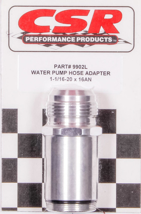 Csr Performance Water Pump Hose Adapter - 1-1/16 X 16An 9902L
