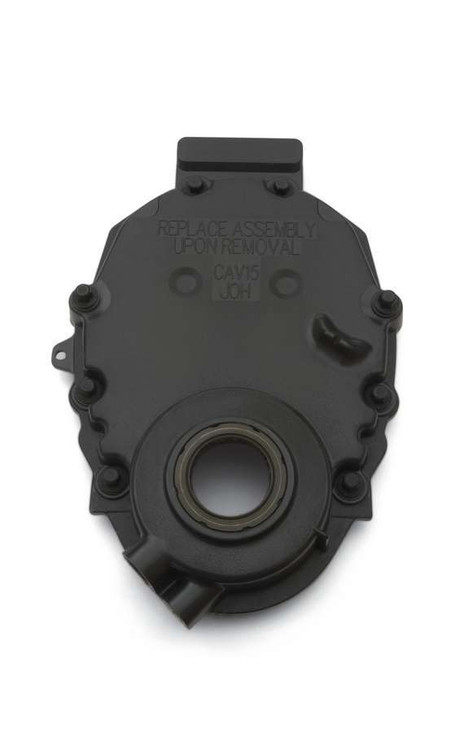 Chevrolet Performance Sbc Front Timing Cover - Black Plastic 12562818 Chevrolet Performance Sbc Front Timing Cover - Black Plastic 12562818