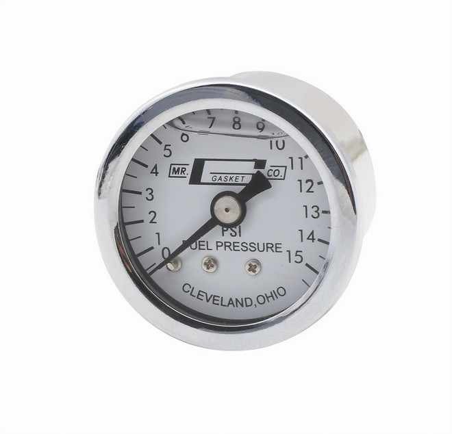 Mr. Gasket Liquid Filled Pressure Gauge 0-15Lb 1563