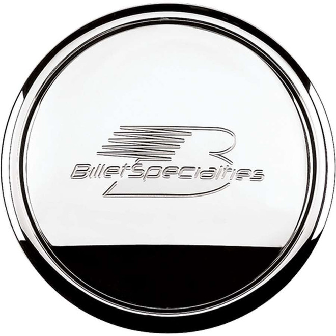 Billet Specialties Polished Horn Button Billet Logo 32620