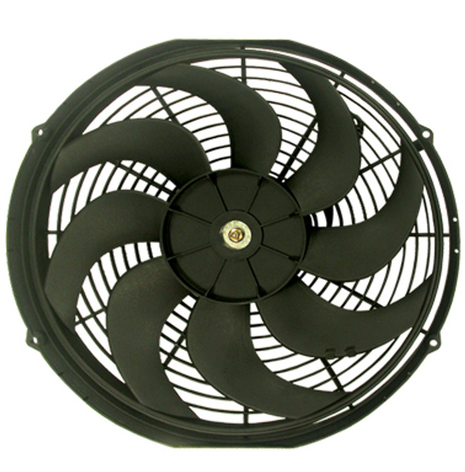 Racing Power Co-Packaged 16In Universal Cooling Fan W/Curved Blades 12V R1016