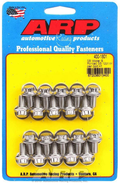 Arp S/S Oil Pan Bolt Kit  400-1801