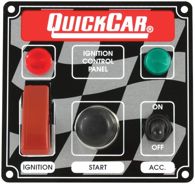 Quickcar Racing Products Ign. Panel 2 Switch W/Lights 50-023 Quickcar Racing Products Ign. Panel 2 Switch W/Lights 50-023