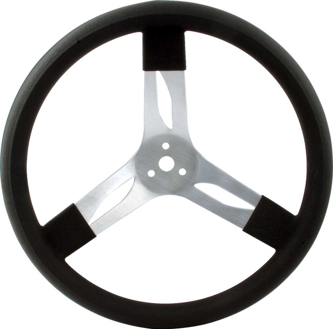 Quickcar Racing Products 15In Steering Wheel Alum Black 68-001