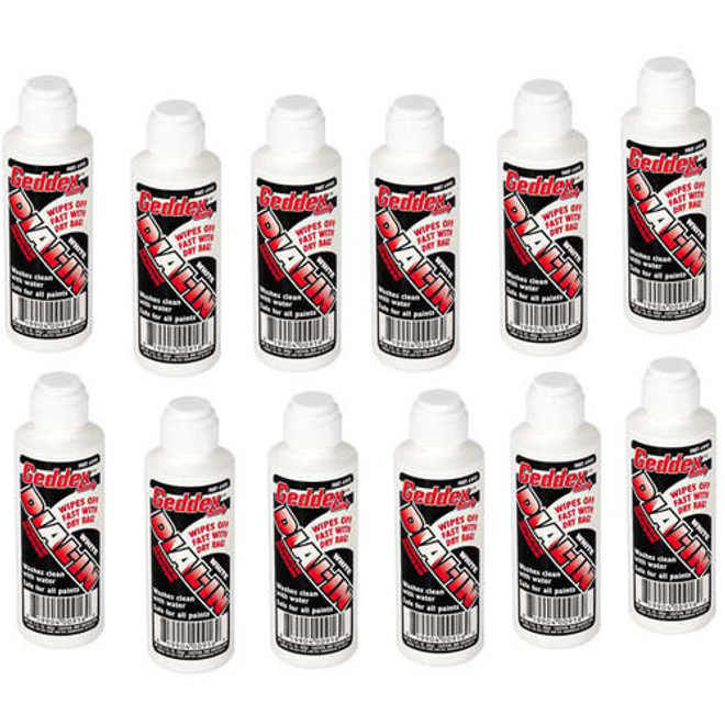 Geddex Dial-In Window Marker White Case 12X3Oz Bottle 91612