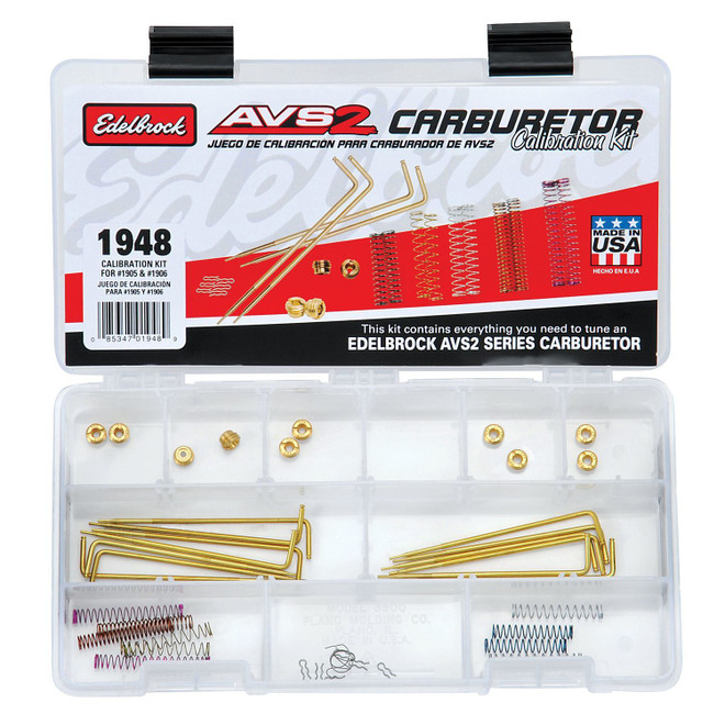 Edelbrock Calibration Kit  Avs2 650 Series 1905 & 1906 1948