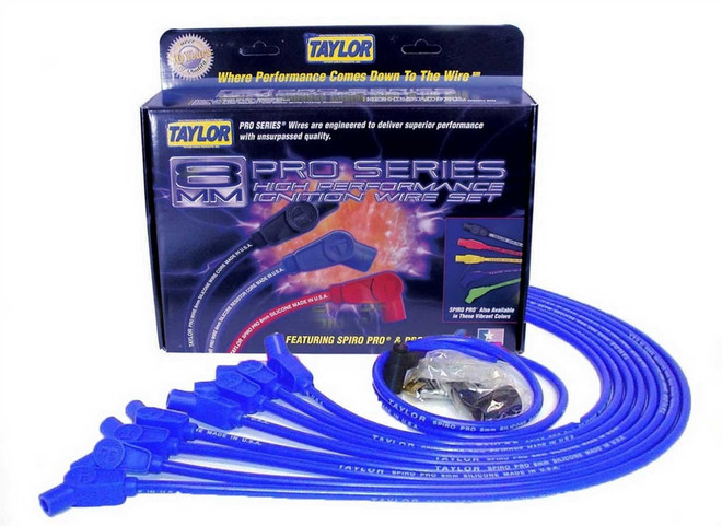 Taylor/Vertex Bbc 8Mm Pro Race Wires- Blue 76632