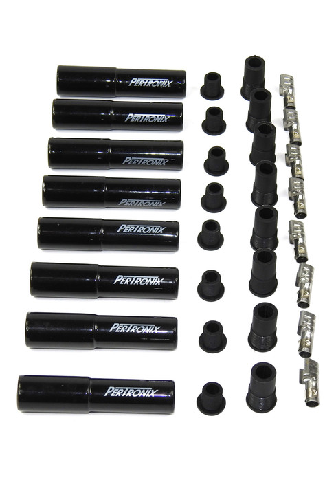 Pertronix Ignition Ceramic Spark Plug Boot Kit Straight 8Pk Black 8562Ht-8 Pertronix Ignition Ceramic Spark Plug Boot Kit Straight 8Pk Black 8562Ht-8