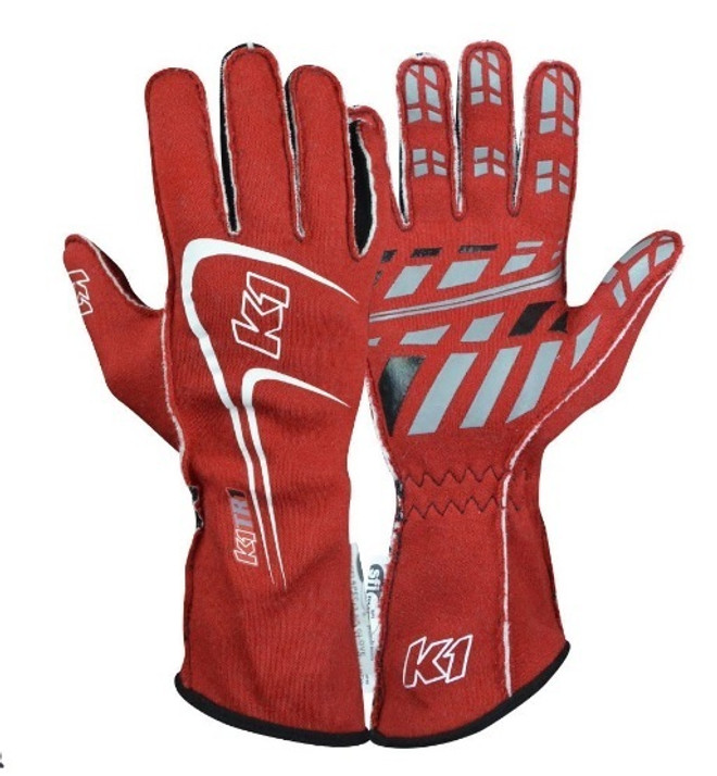K1 Racegear Glove Track1 Red X-Large Sfi 5 23-Tr1-R-Xl K1 Racegear Glove Track1 Red X-Large Sfi 5 23-Tr1-R-Xl