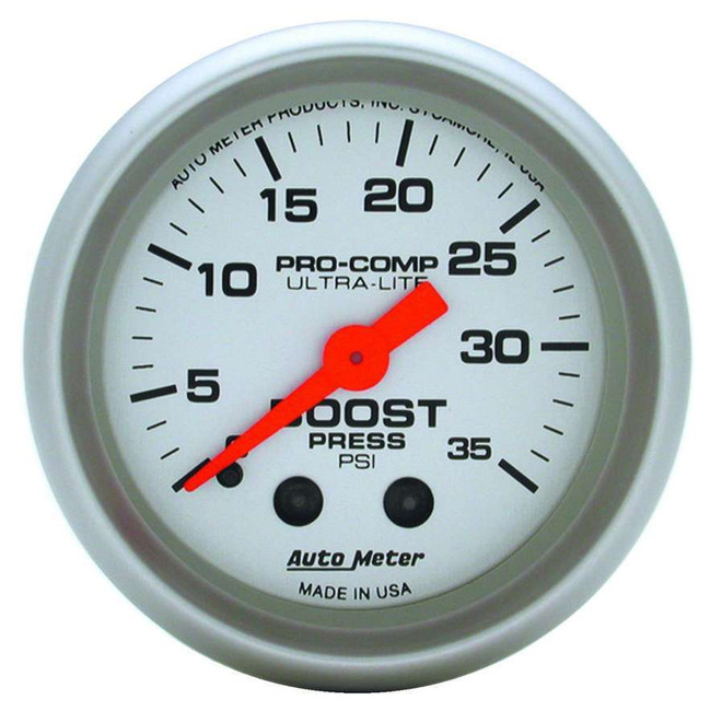 Autometer 2-1/16In Ultra-Lite 0-35 Boost Gauge 4304 Autometer 2-1/16In Ultra-Lite 0-35 Boost Gauge 4304