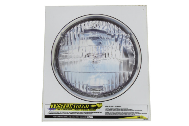 Fivestar Univer. Headlight Decal 6.00In Diameter H00-410S Fivestar Univer. Headlight Decal 6.00In Diameter H00-410S
