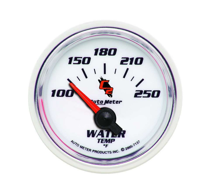 Autometer 2-1/16In C2/S Water Temp Gauge 100-250 7137