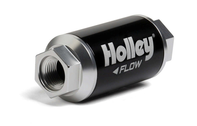 Holley Billet Hp Fuel Filter - 3/8Npt 10-Micron 100Gph 162-550