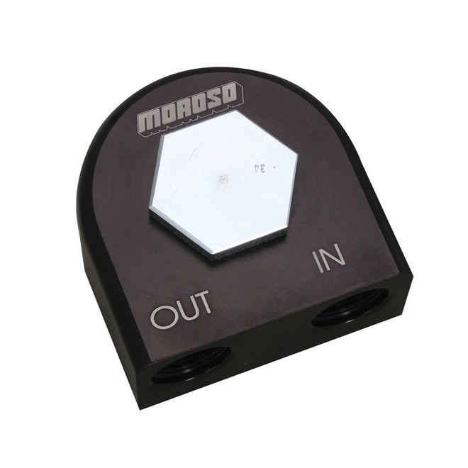 Moroso 90 Degree Filter Adapter - 3/4-16 Thread 23682