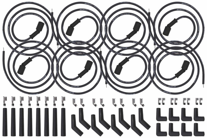 Ict Billet Universal Spark Plug Wir E Set Remote Coil 551083