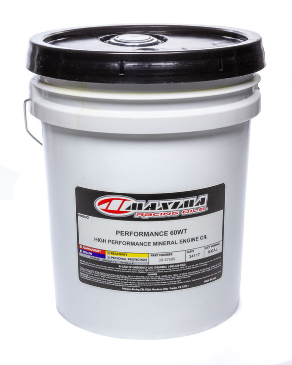 Maxima Racing Oils 60W Petroleum Oil 5 Gal Pail 39-37505