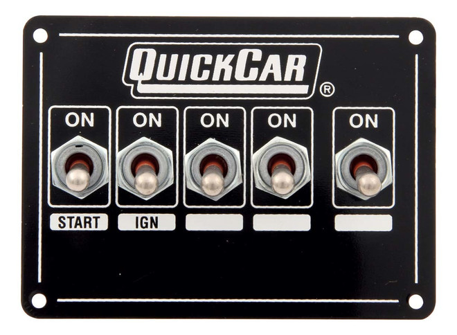 Quickcar Racing Products Ignition Panel - Dual Ing. W/X-Over & Acc. 50-7711