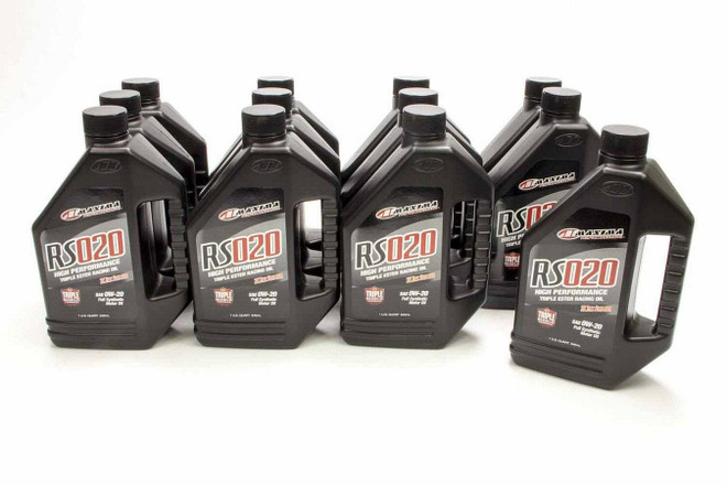 Maxima Racing Oils 0W20 Synthetic Oil Case 12X1 Quart Rs020 39-14901