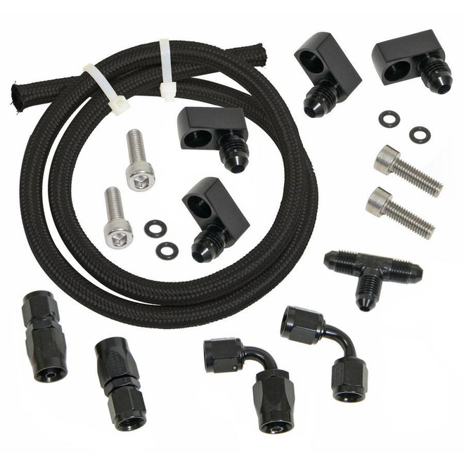 Trick Flow Ls Steam Line Plumbing Kit Blk Nylon Braided Tfs-306Sb601 Trick Flow Ls Steam Line Plumbing Kit Blk Nylon Braided Tfs-306Sb601