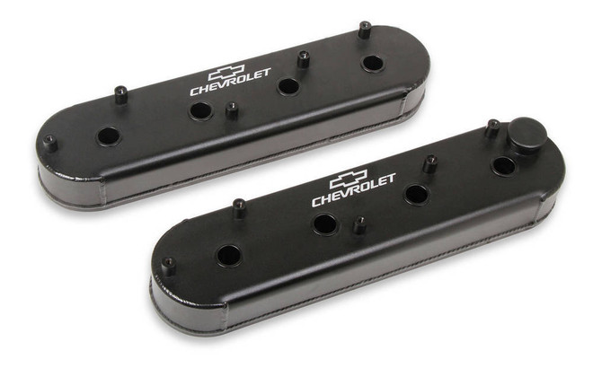 Holley Ls Billet Rail Fab. Alm Valve Covers  W/Oil Cap 241-294