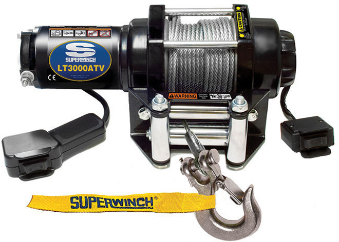 Superwinch 3000# Atv Winch W/Roller Fairlead 1130220 Superwinch 3000# Atv Winch W/Roller Fairlead 1130220