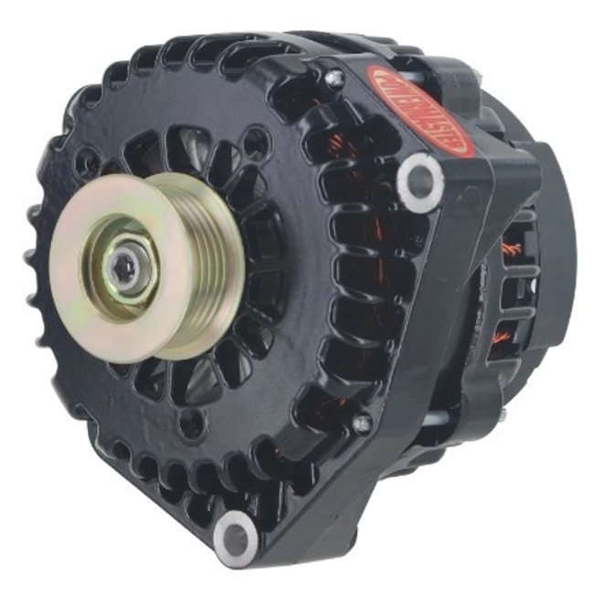 Powermaster 220Amp Alternator Gm Ad 244 Style W/Black Finish 58237