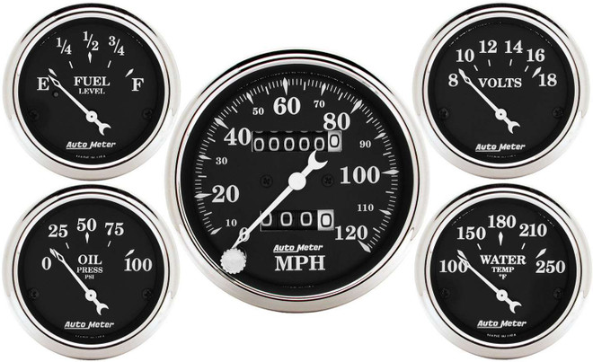 Autometer O/T/B 5-Piece Gauge Kit  1708