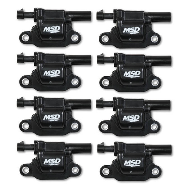 Msd Ignition Coil Black Square Gm V8 2014-Up 8Pk 826683