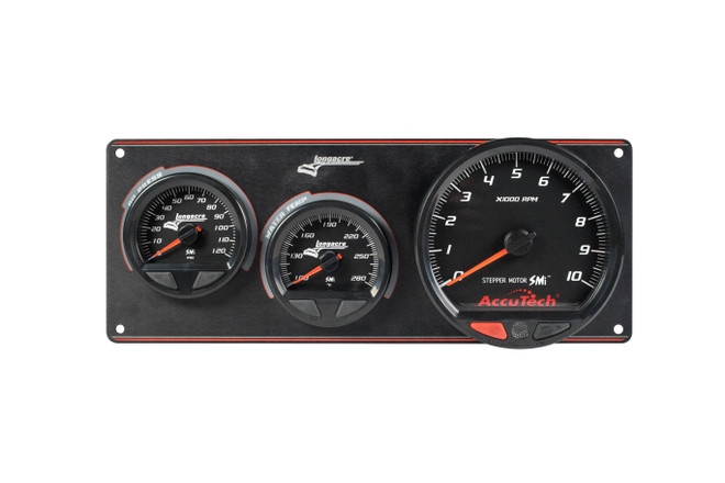 Longacre Waterproof Smi 2 Gauge Panel W/Tach Op/Wt 52-44572