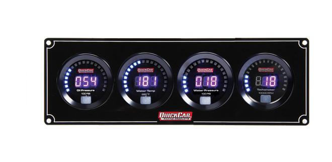 Quickcar Racing Products Digital 3-1 Gauge Panel Op/Wt/Wp W/Tach 67-3046