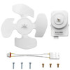 Condenser Fan Motor Set Compatible with Whirlpool Refrigerator W10124096