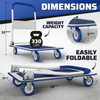 Folding Hand Truck Dolly Cart with Wheels Luggage Cart Trolley for Moving 330lbs