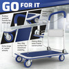 Folding Hand Truck Dolly Cart with Wheels Luggage Cart Trolley for Moving 330lbs