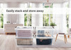 4 Pack 70 Qt Latch Box Plastic Totes Clear Storage Containers Bin Latching Lids